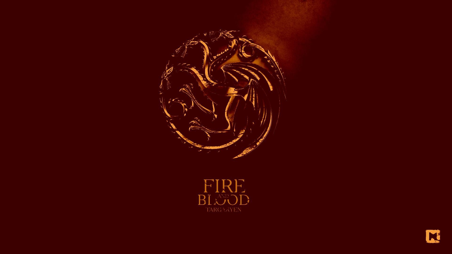 Fire Blood Game Of Thrones - HD Wallpaper 