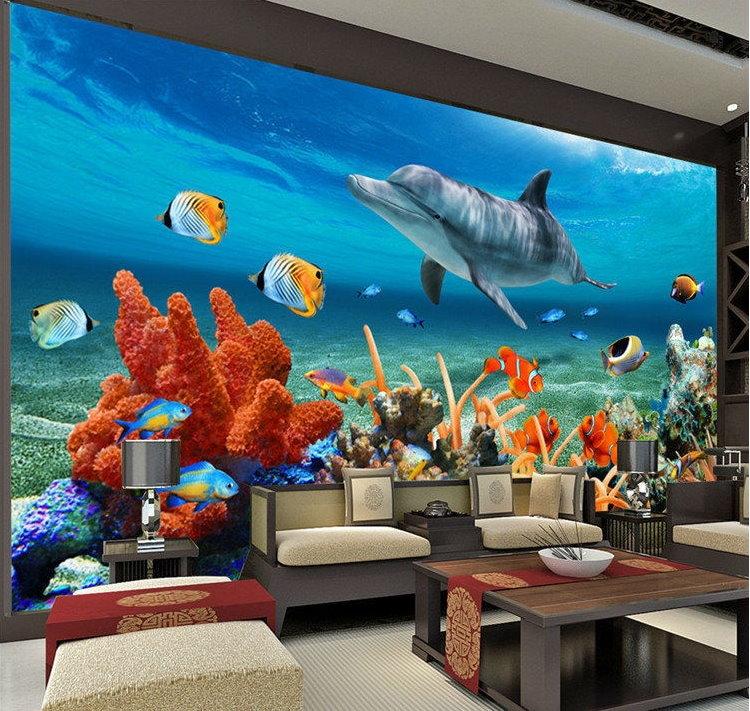 Underwater Dolphin Backgrounds - HD Wallpaper 