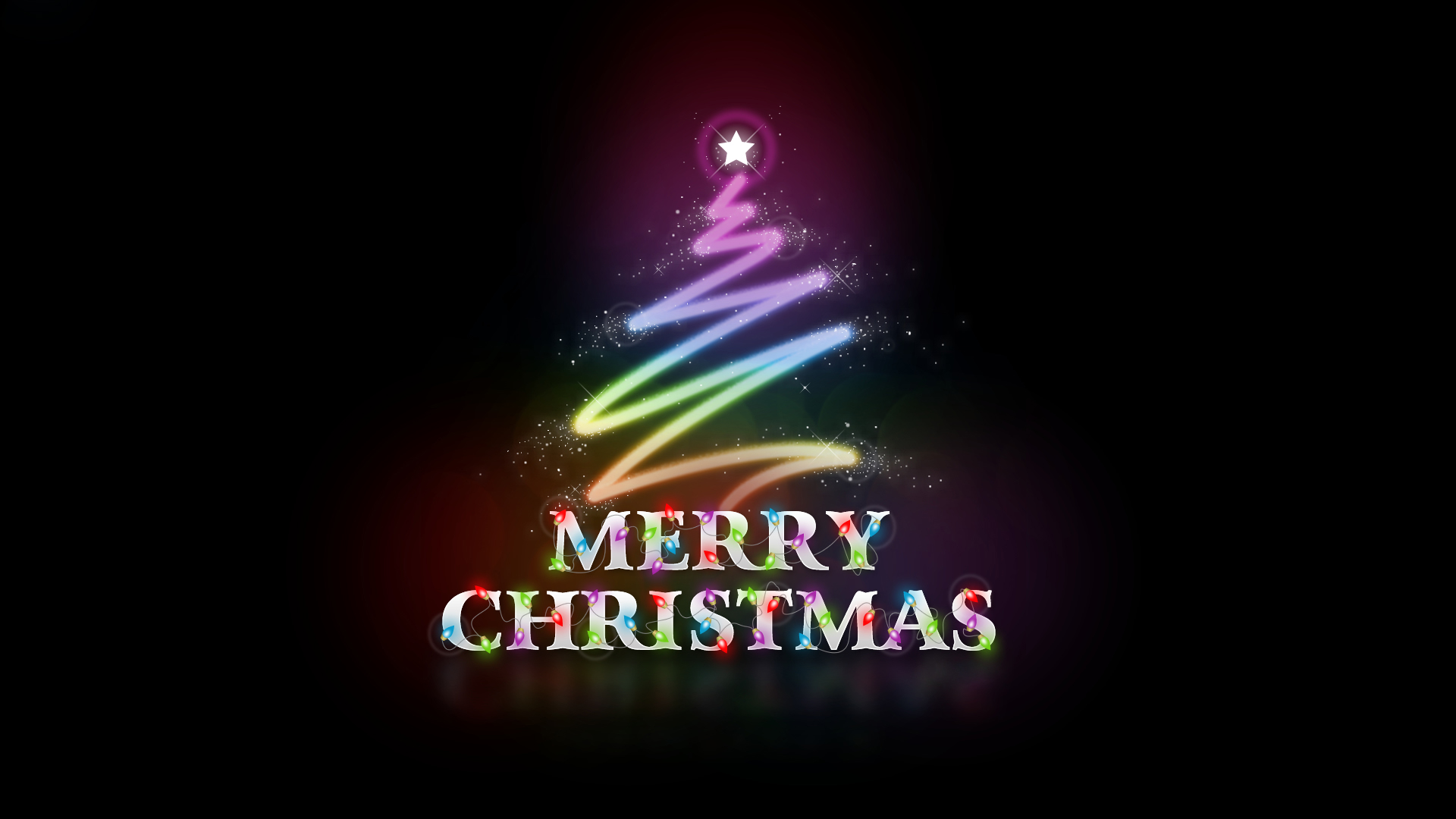 Colorful Merry Christmas Hd Wallpaper - Cool Merry Christmas Backgrounds - HD Wallpaper 