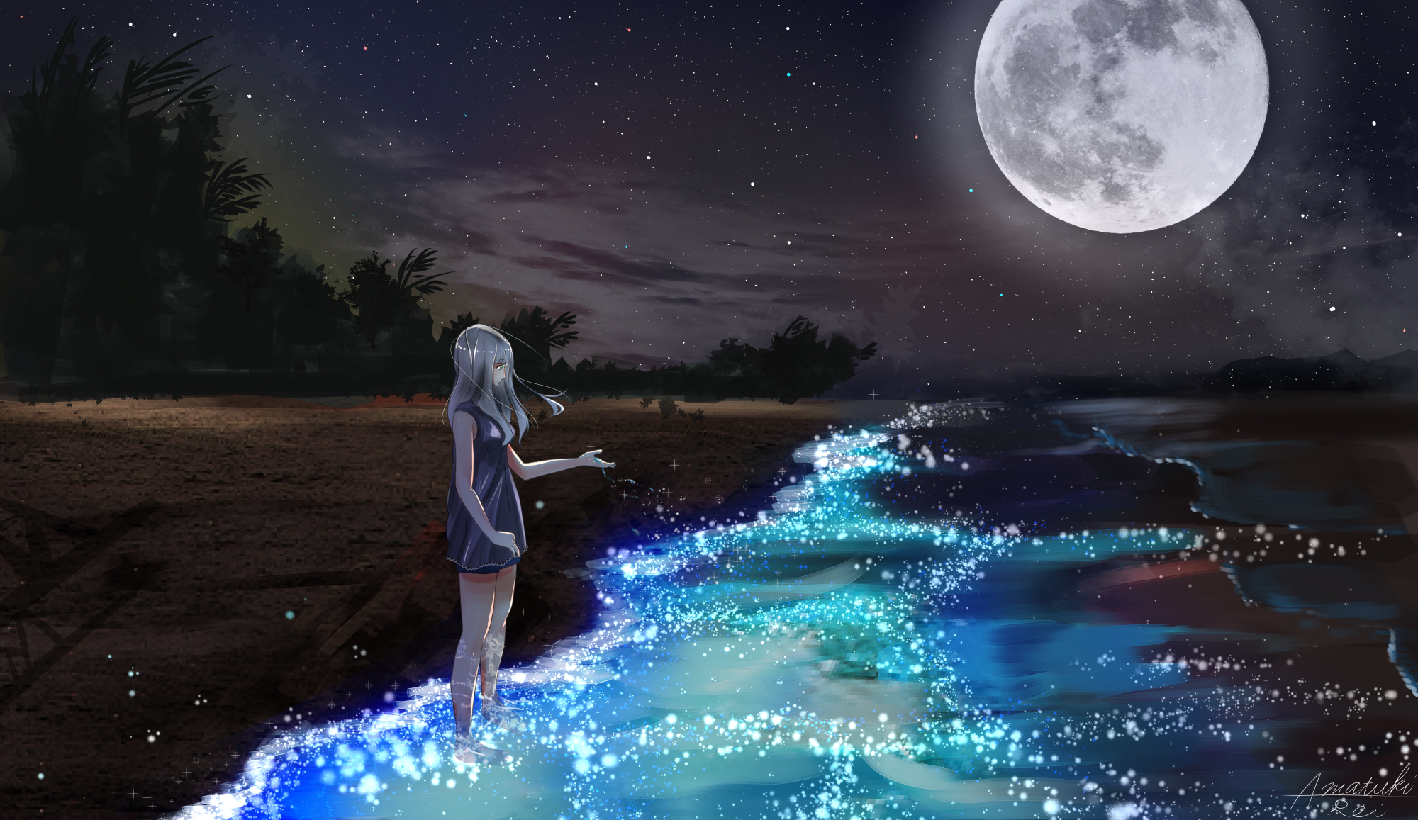 Magic Moon Wallpaper Hd - HD Wallpaper 