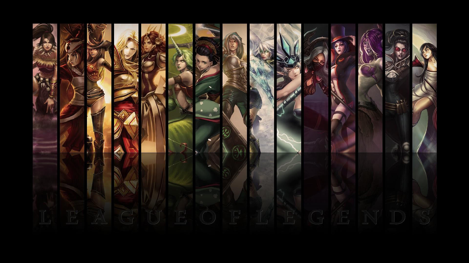 League Of Legends Female Heroes Hd Wallpaper - All Girls League Of Legends - HD Wallpaper 