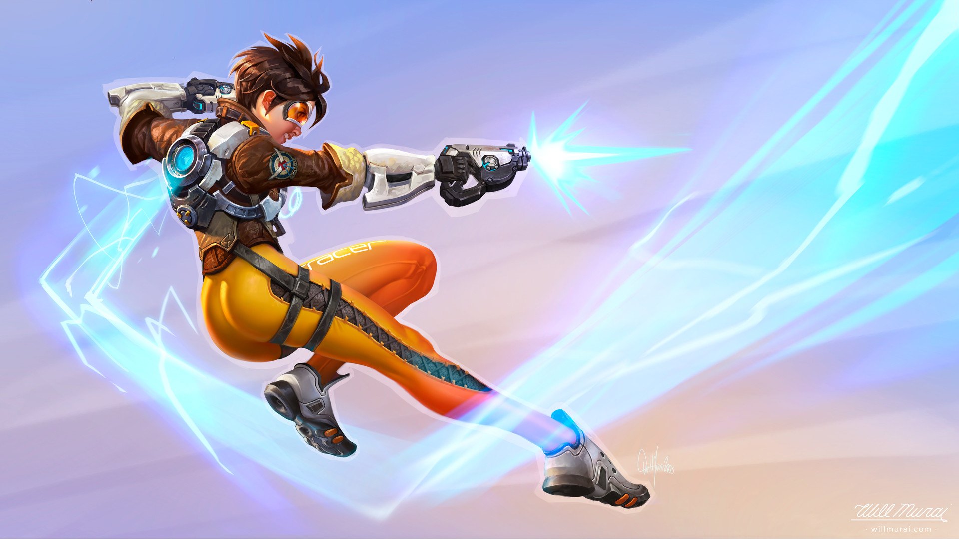 Overwatch Wallpaper Tracer - HD Wallpaper 