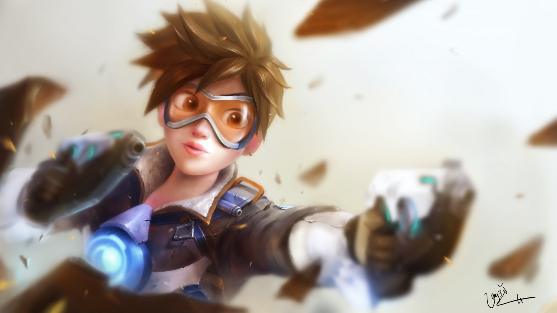 Overwatch 4 Pieces Canvas Painting - HD Wallpaper 