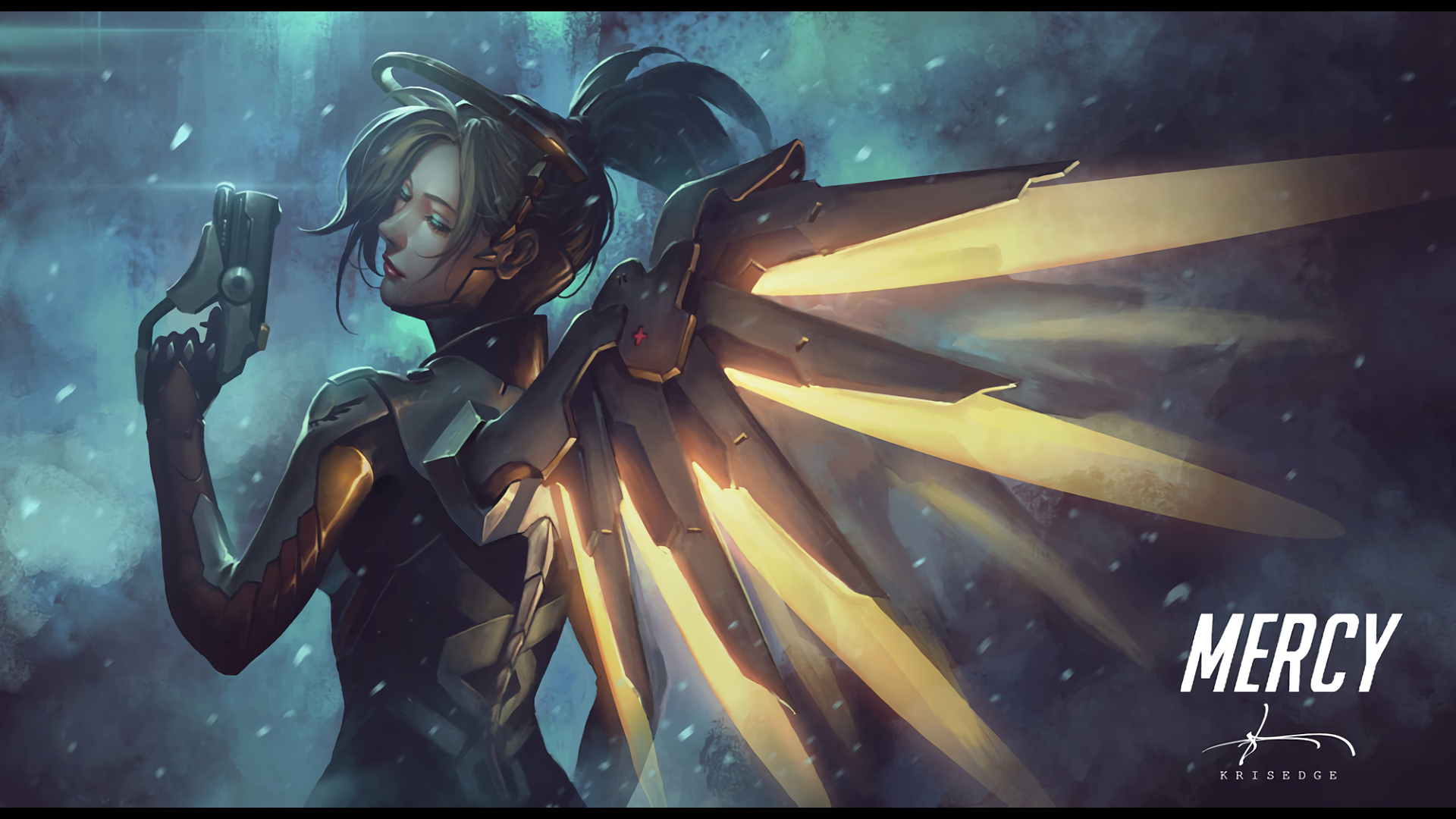 Mercy Wallpaper Overwatch Hd - HD Wallpaper 