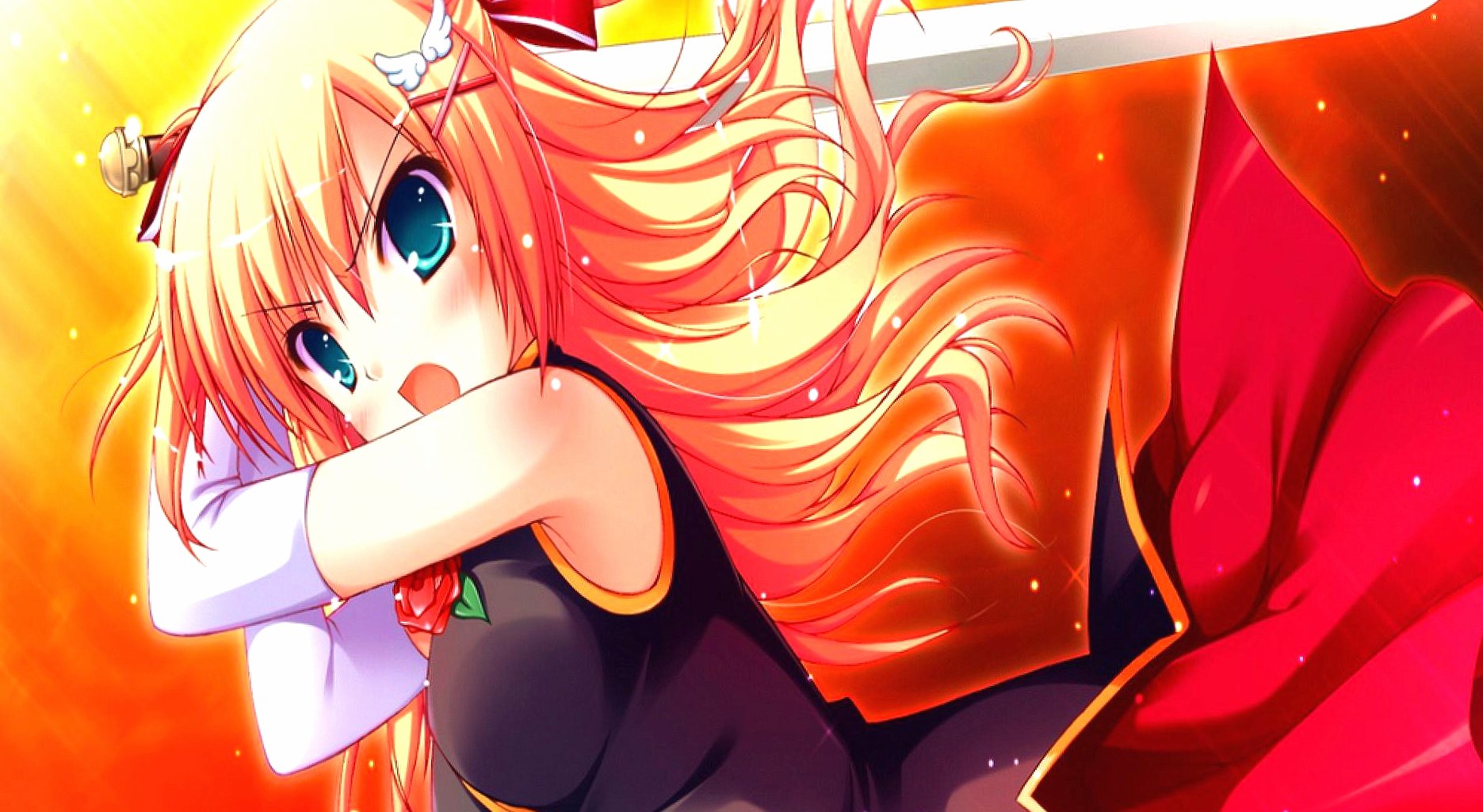Sword Cute Girl Anime Wallpapers Hd Quality - Cartoon - HD Wallpaper 