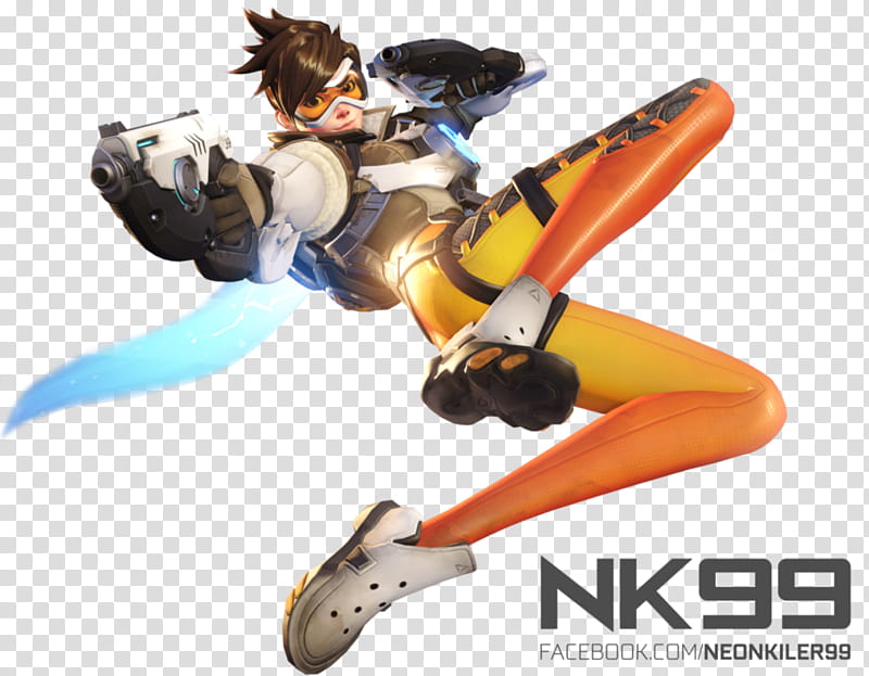 Overwatch, Tracer Render, Overdrive Nk Game Character - Overwatch Tracer Png - HD Wallpaper 