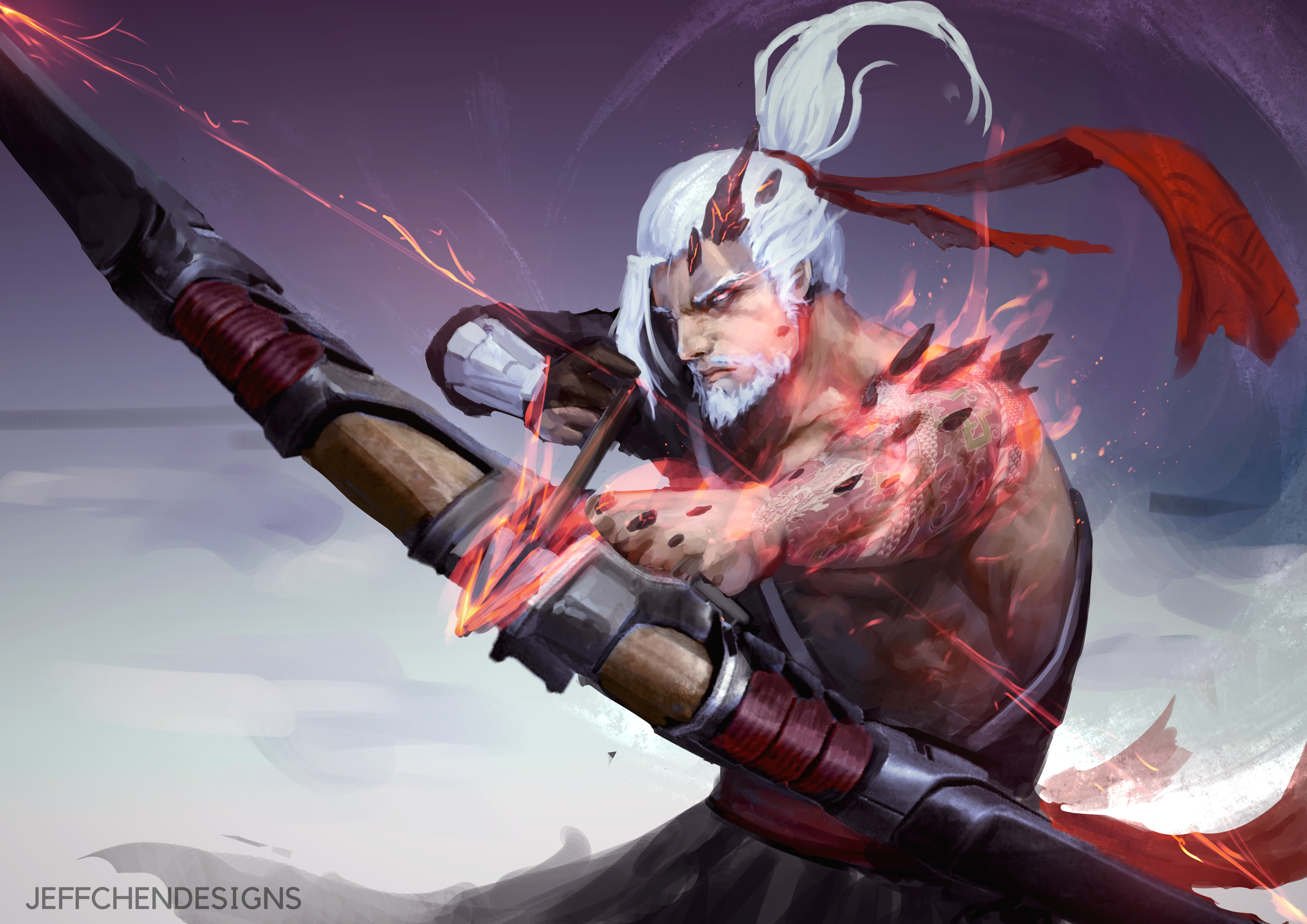 Hanzo Demon Fanart - HD Wallpaper 