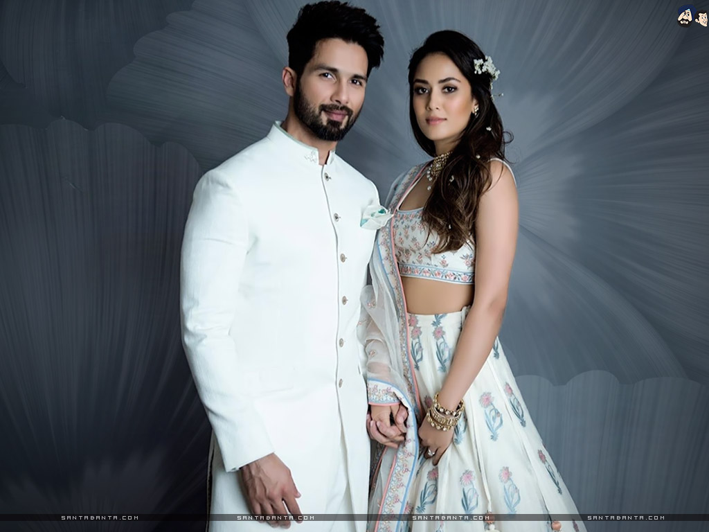 Shahid And Mira In Anita Dongre - HD Wallpaper 