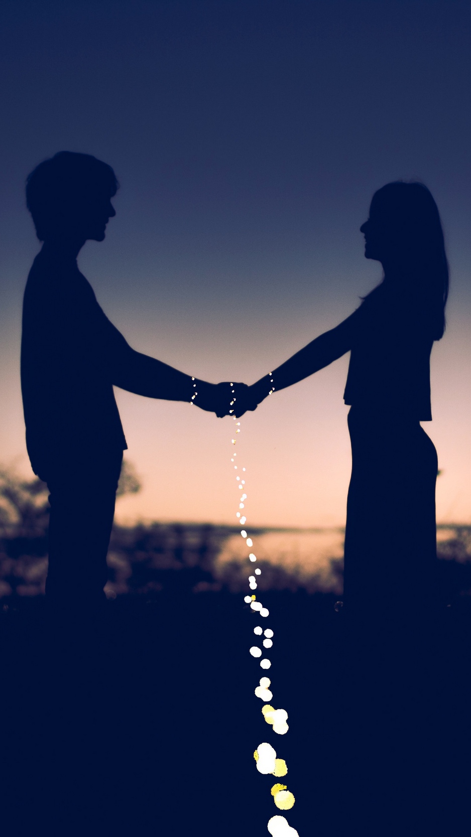 Wallpaper Couple, Love, Silhouettes, Happiness - Iphone Wallpaper Love  Couple - 938x1668 Wallpaper 