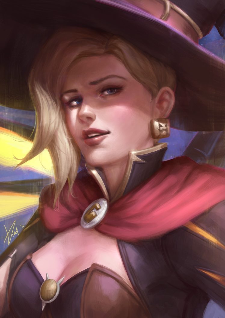 Mercy Halloween Art - HD Wallpaper 