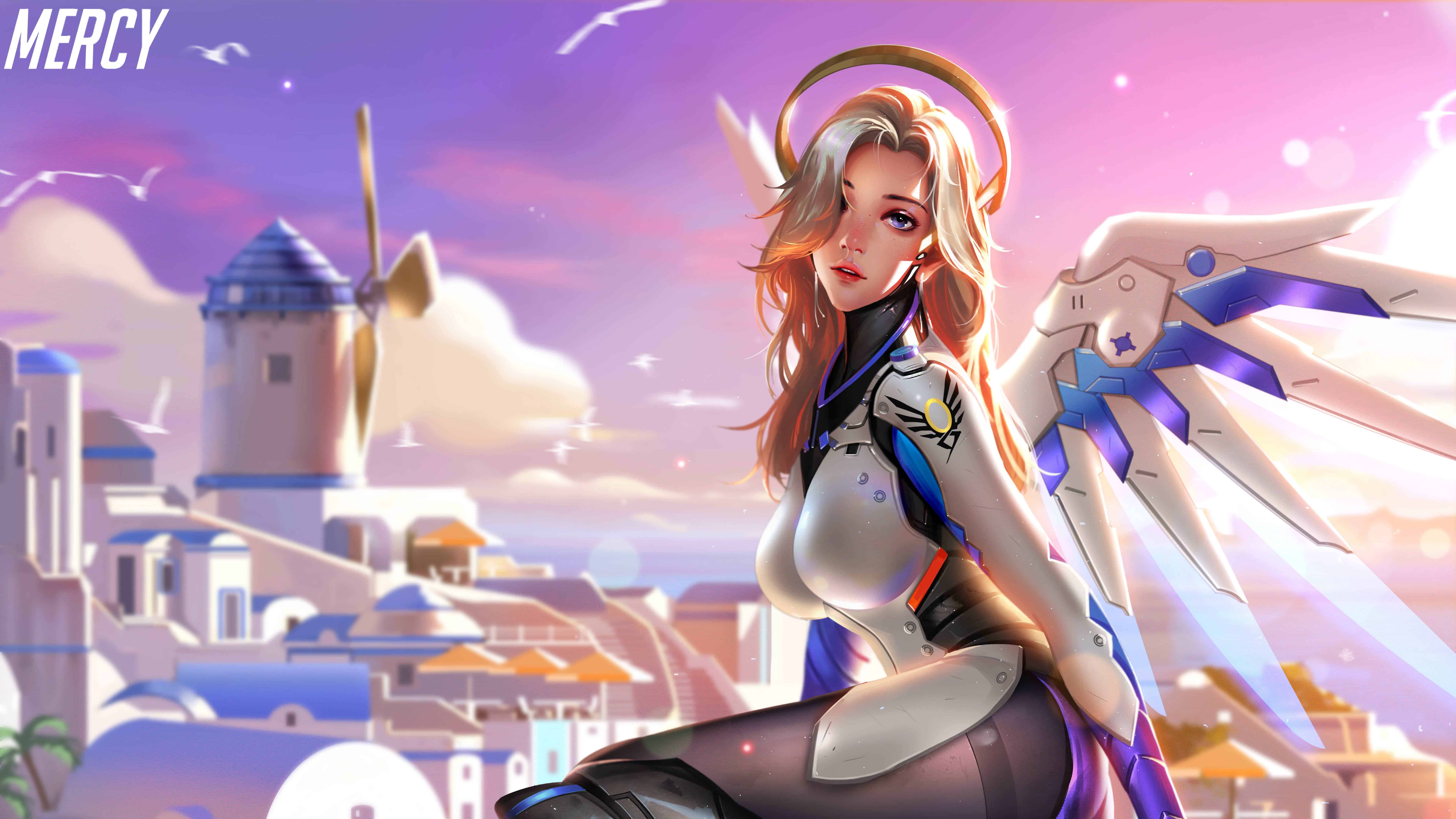 Overwatch Mercy Uhd 8k Wallpaper - Overwatch Mercy Wallpaper 4k - HD Wallpaper 