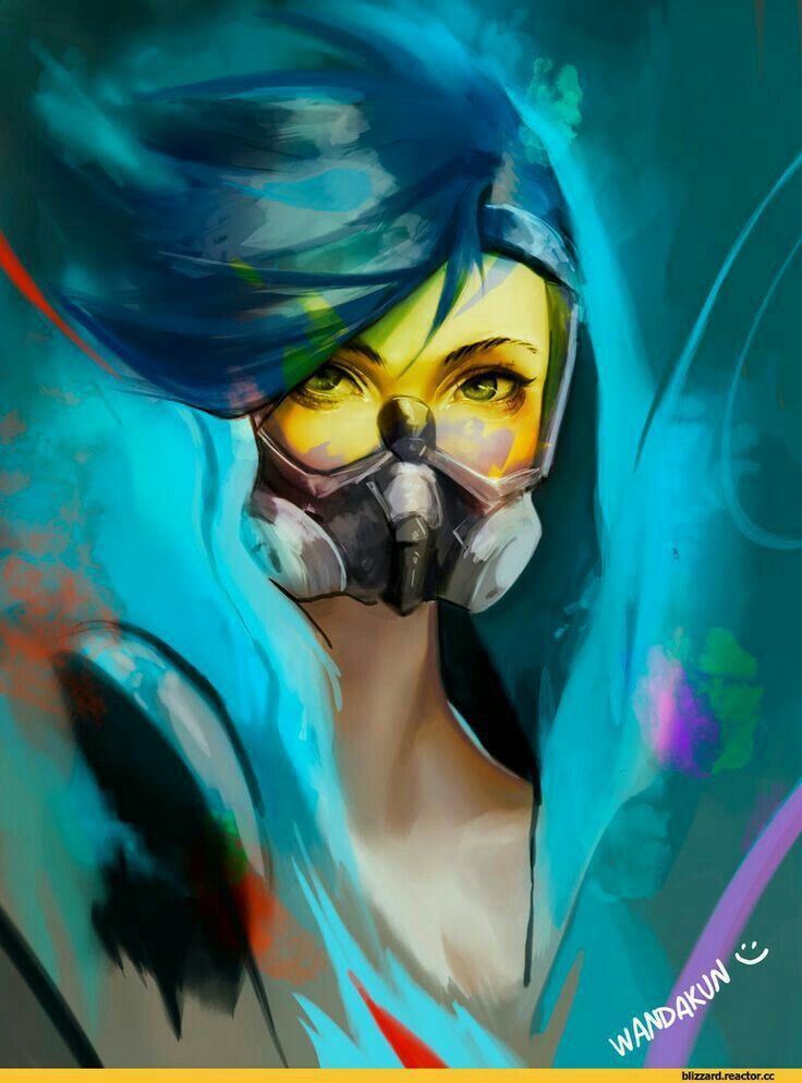 Overwatch Tracer Graffiti Fanart - HD Wallpaper 