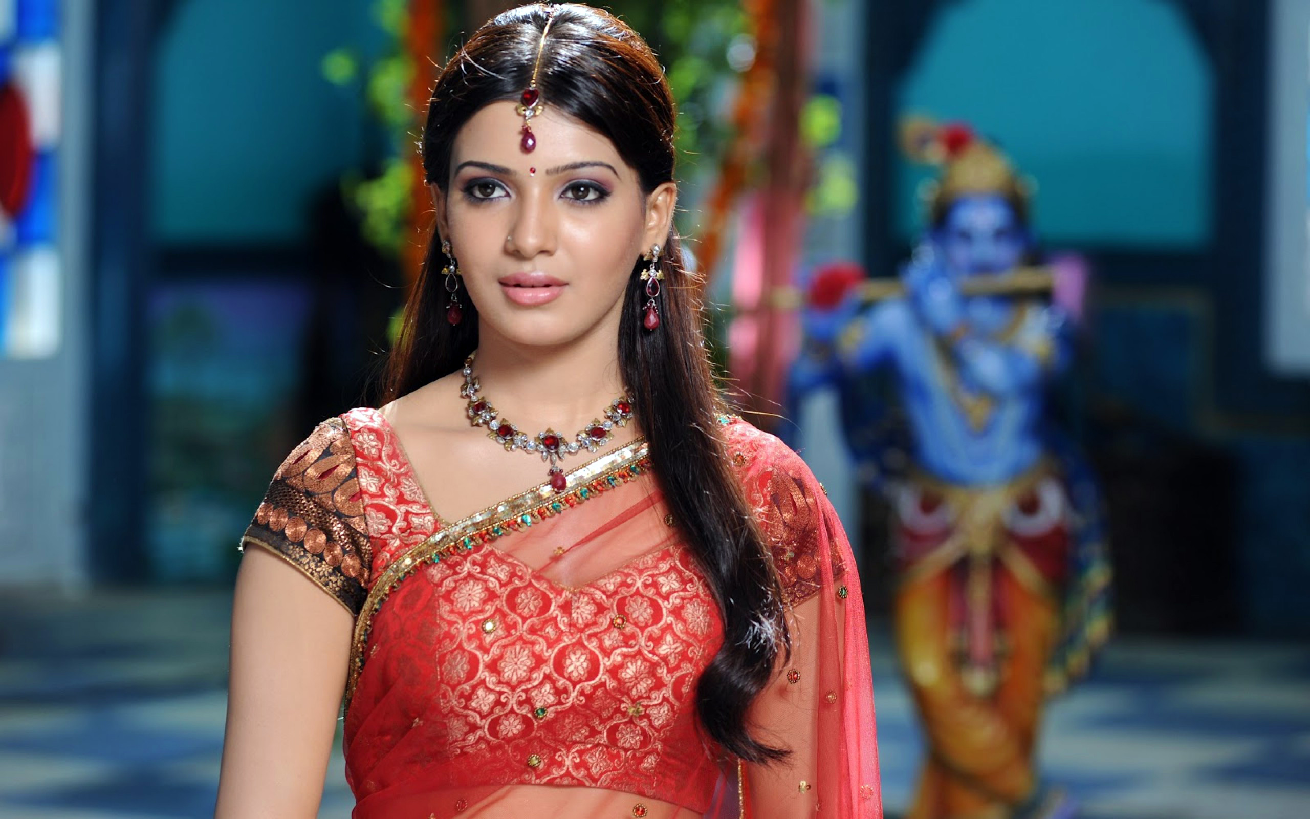 Samantha Saree - Samantha In Saree Photos Download - HD Wallpaper 