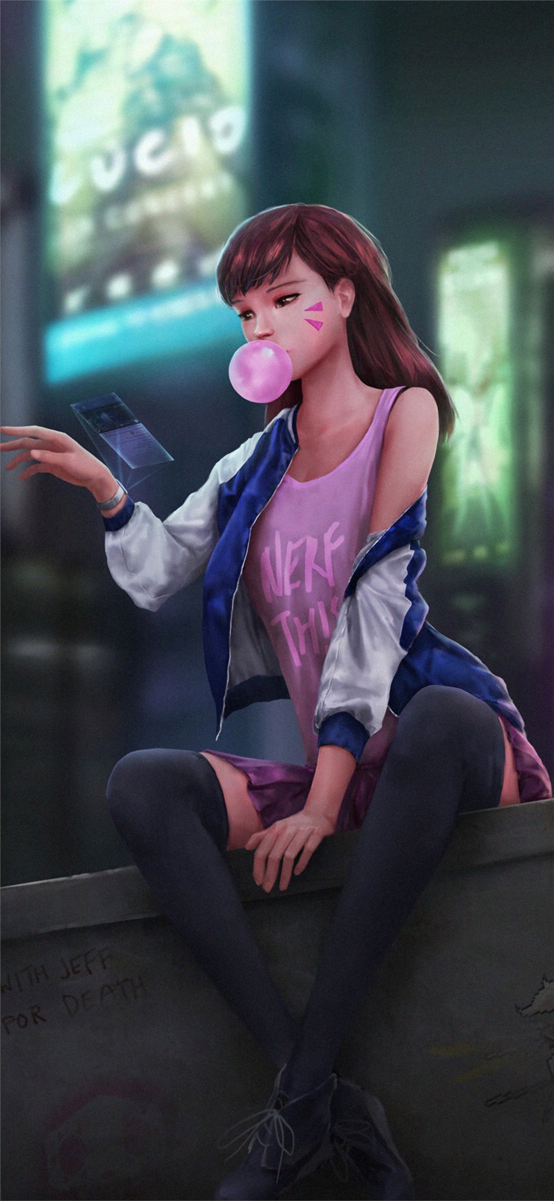 Casual D Va Fan Art - HD Wallpaper 