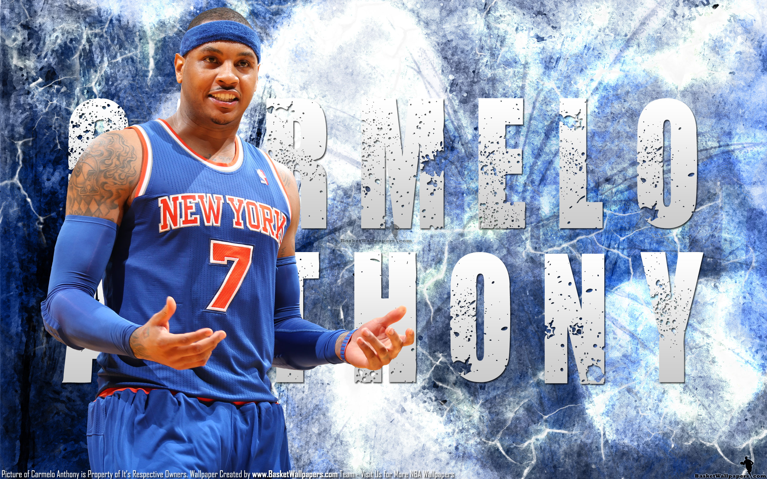 Carmelo Anthony Knicks Wallpaper - Carmelo Anthony Cool Wallpaper Knicks - HD Wallpaper 