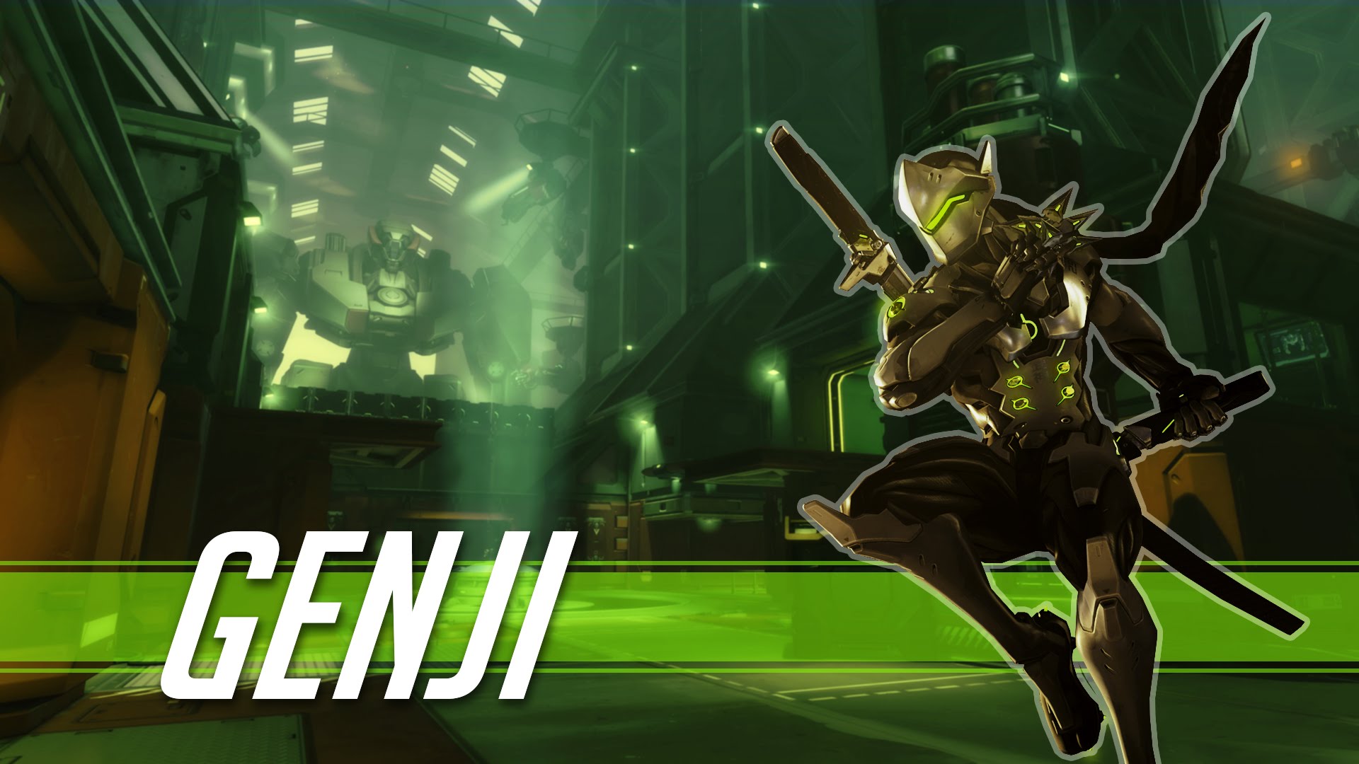 Overwatch Wallpaper 1920x1080 Genji - HD Wallpaper 