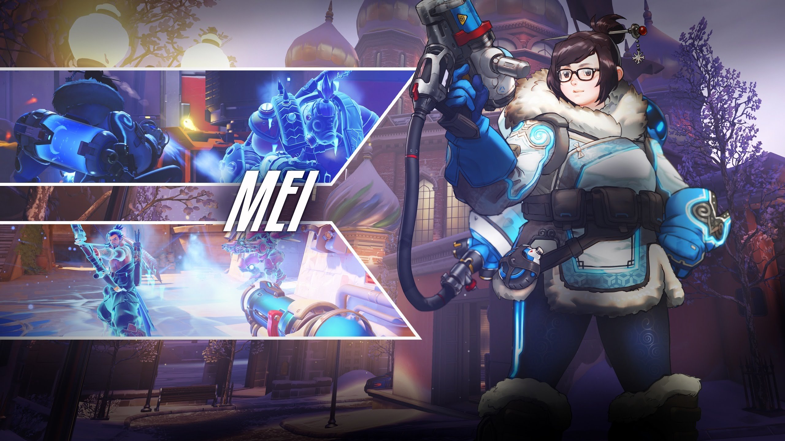 Overwatch Wallpaper Mei - HD Wallpaper 