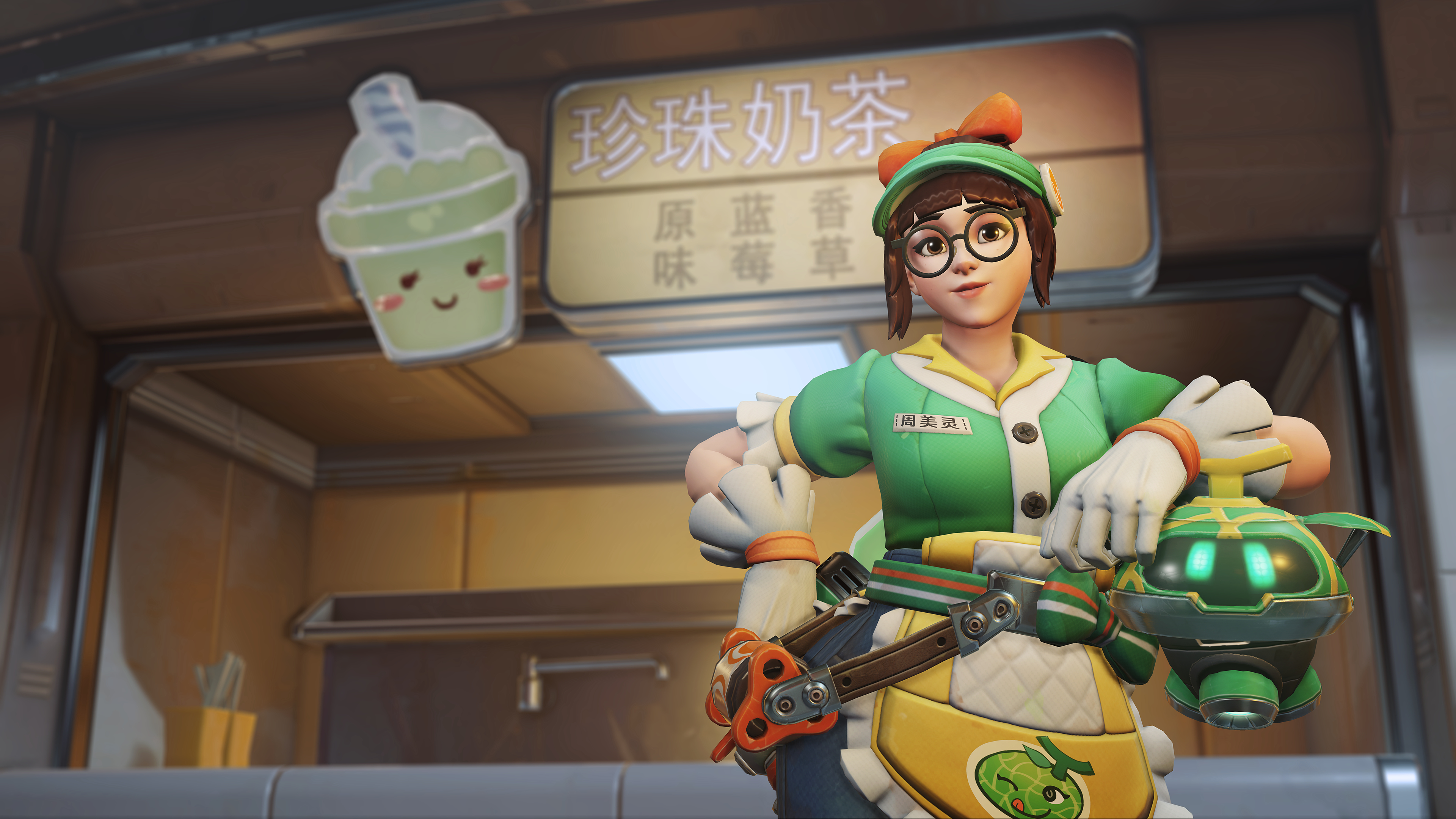 Bubble Tea Mei Overwatch - HD Wallpaper 