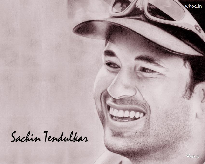Sachin Tendulkar Art Hd Wallpapers - Pencil Sketches Of Sachin Tendulkar - HD Wallpaper 