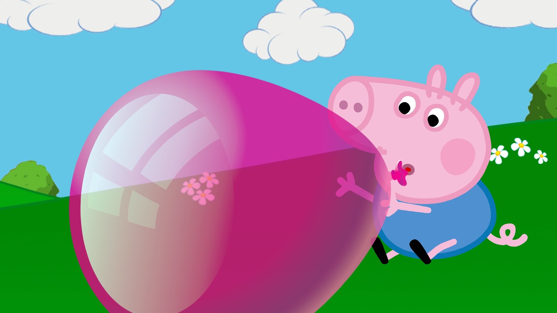 George Is Crying George Lost His Balloon - George Wallpaper Pepa Pig - HD Wallpaper 