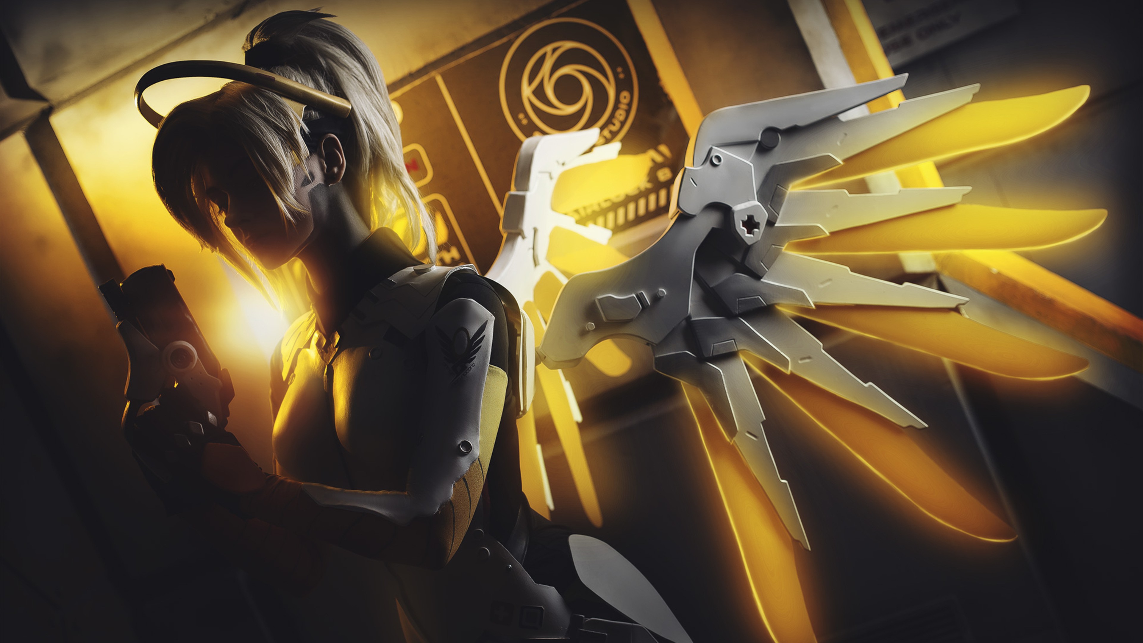 Overwatch Wallpaper Hd Mercy - HD Wallpaper 