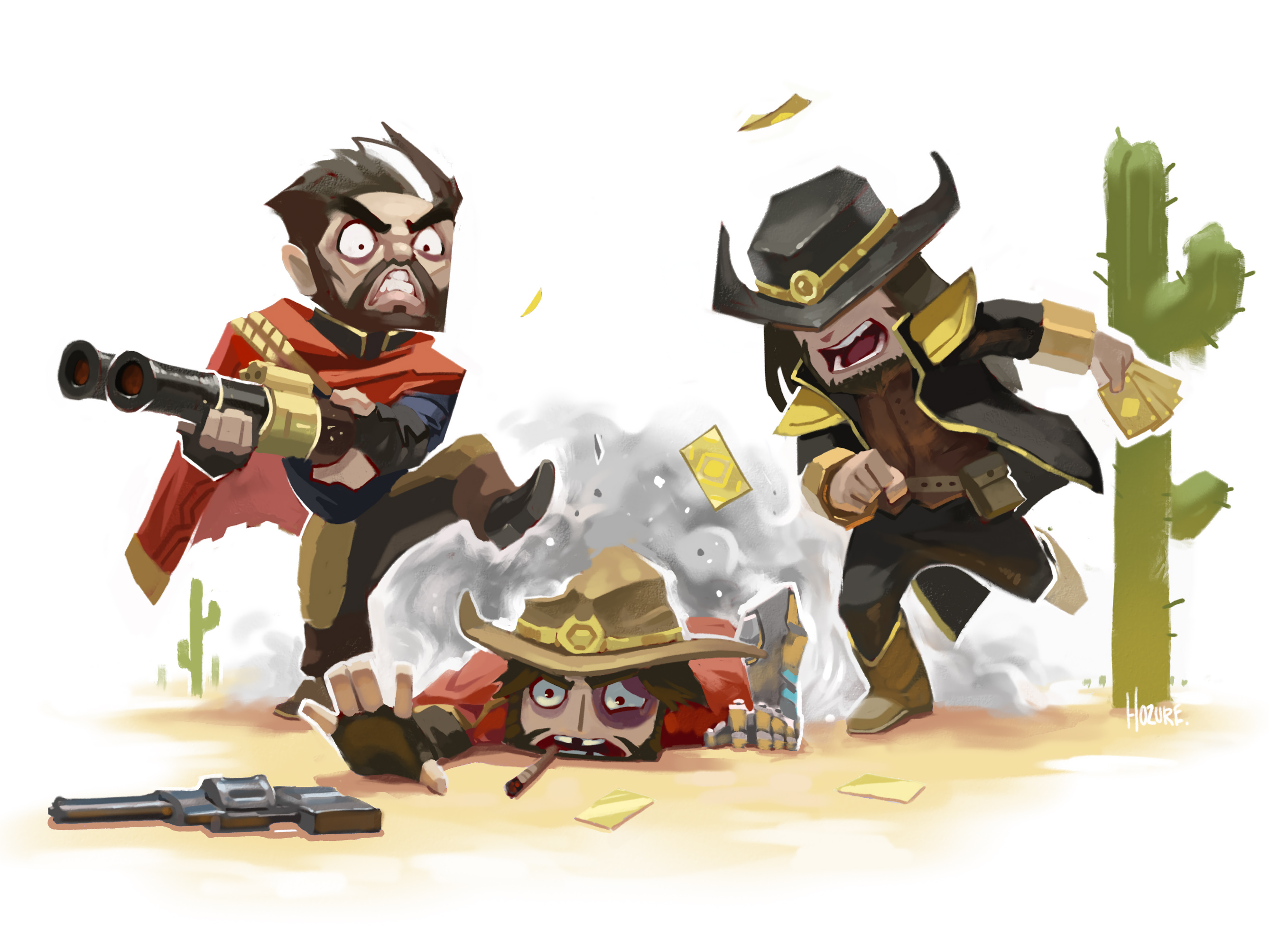 Twisted Fate And Graves Lemon - HD Wallpaper 