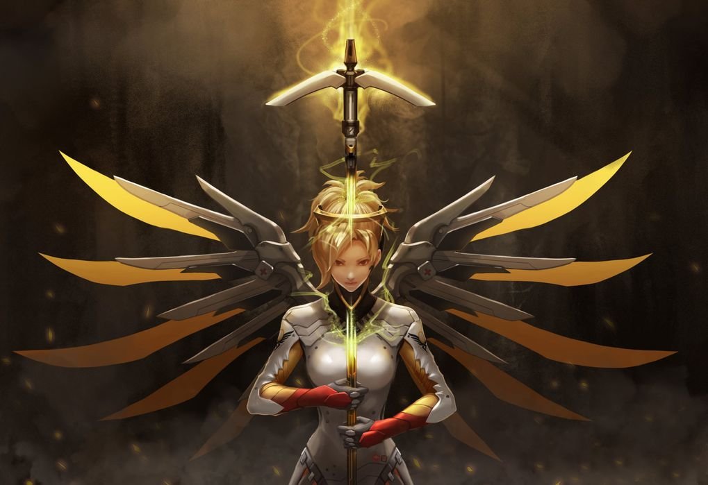 Overwatch Mercy - HD Wallpaper 
