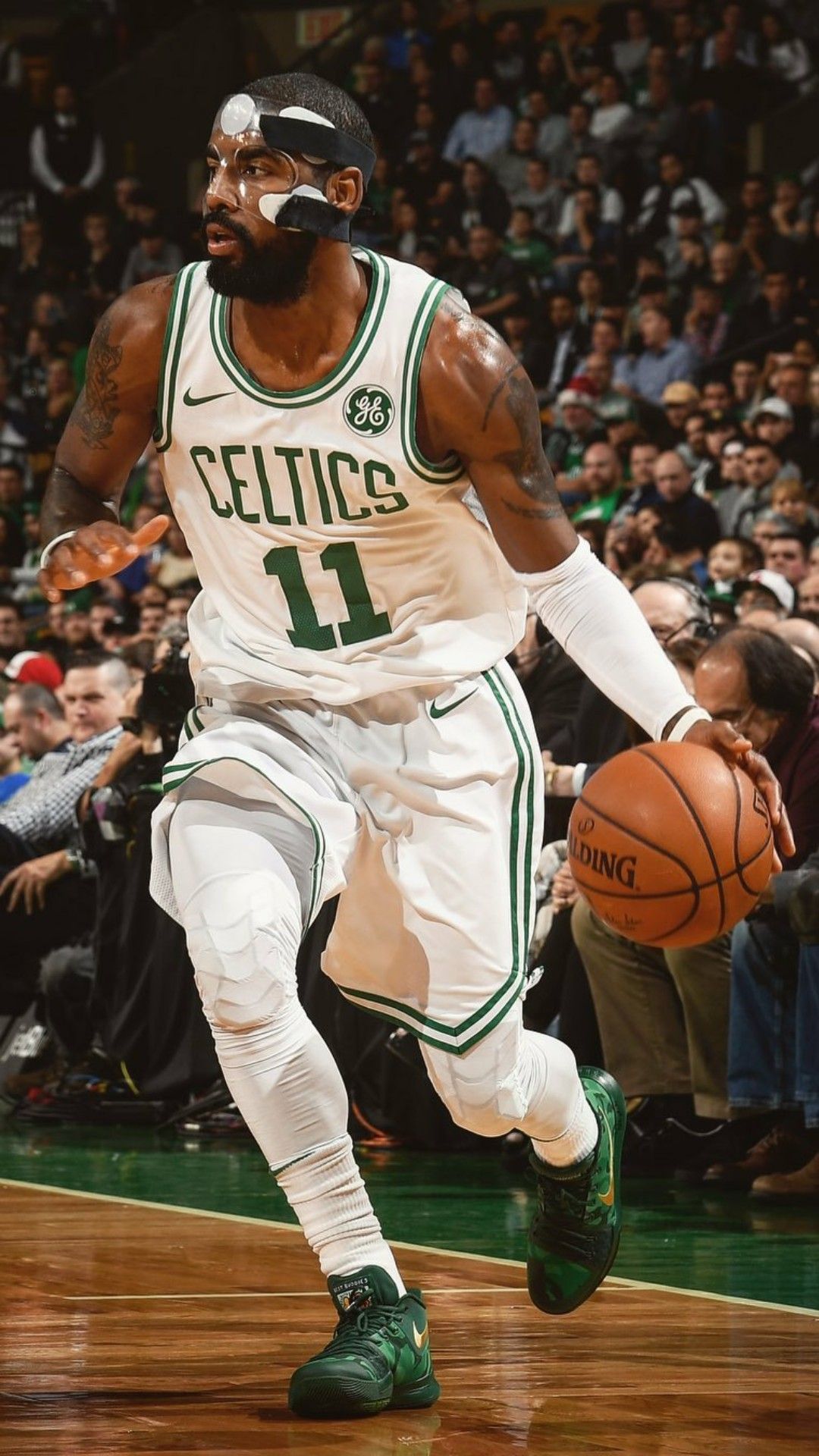 Kyrie Irving Mask Celtics 1080x1920 Wallpaper Teahub Io