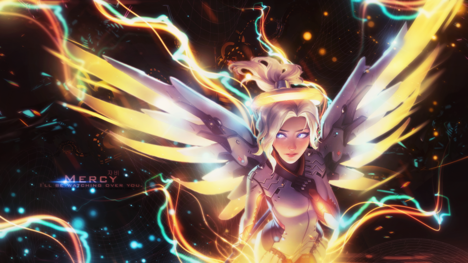 Overwatch Mercy Wallpaper Hd - HD Wallpaper 