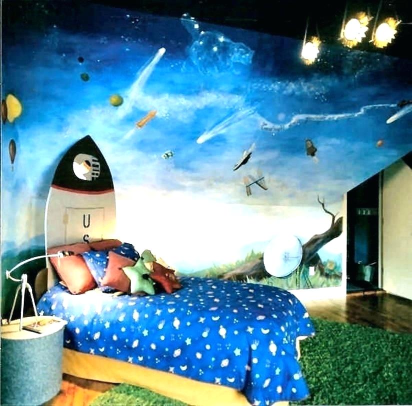 Childrens Bedroom Wallpaper India For Ideas - Boy Space Bedroom Themes - HD Wallpaper 