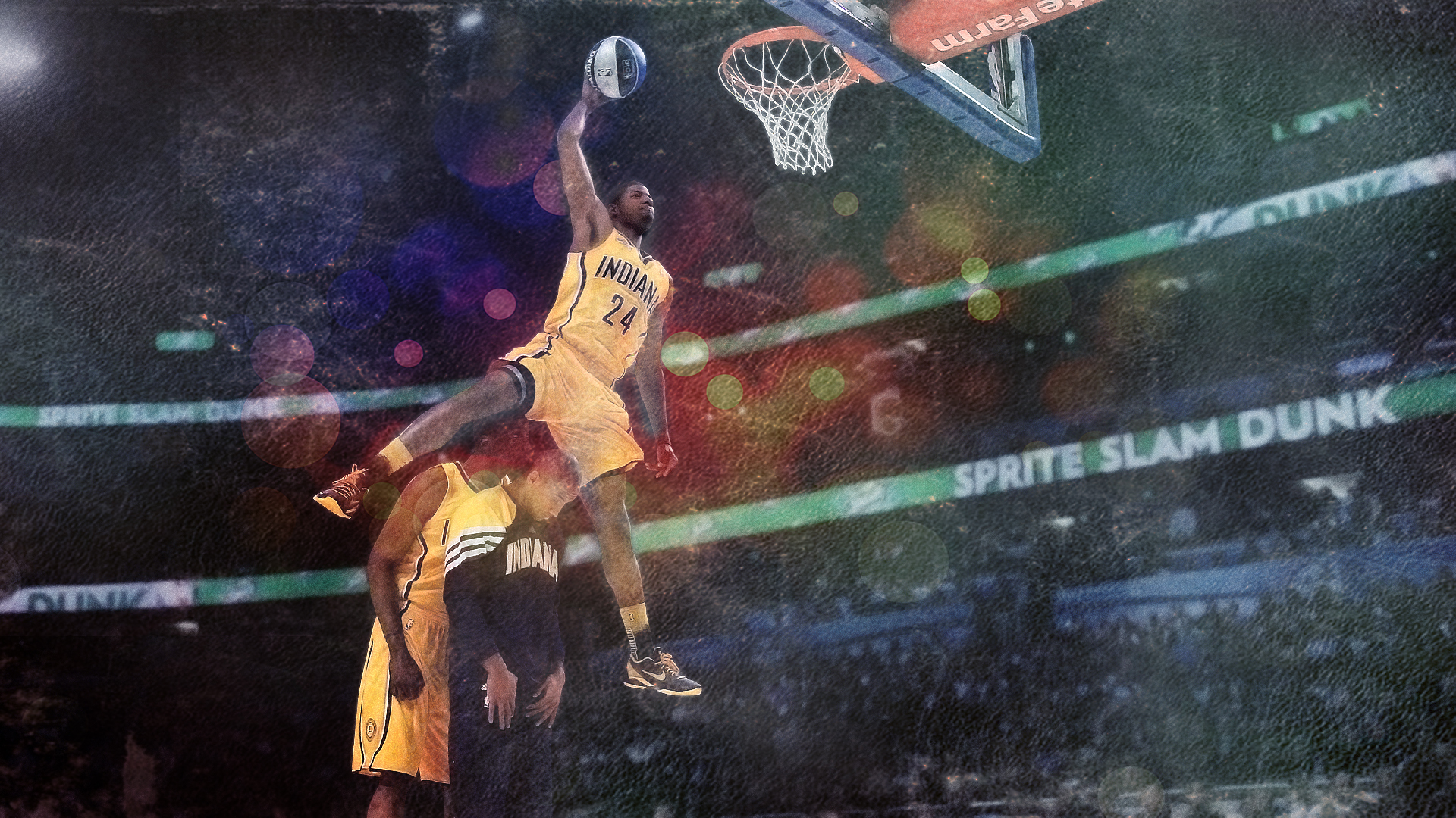 Paul George Dunk Wallpaper, 2018, 07 June - Paul George Wallpaper For Pc - HD Wallpaper 