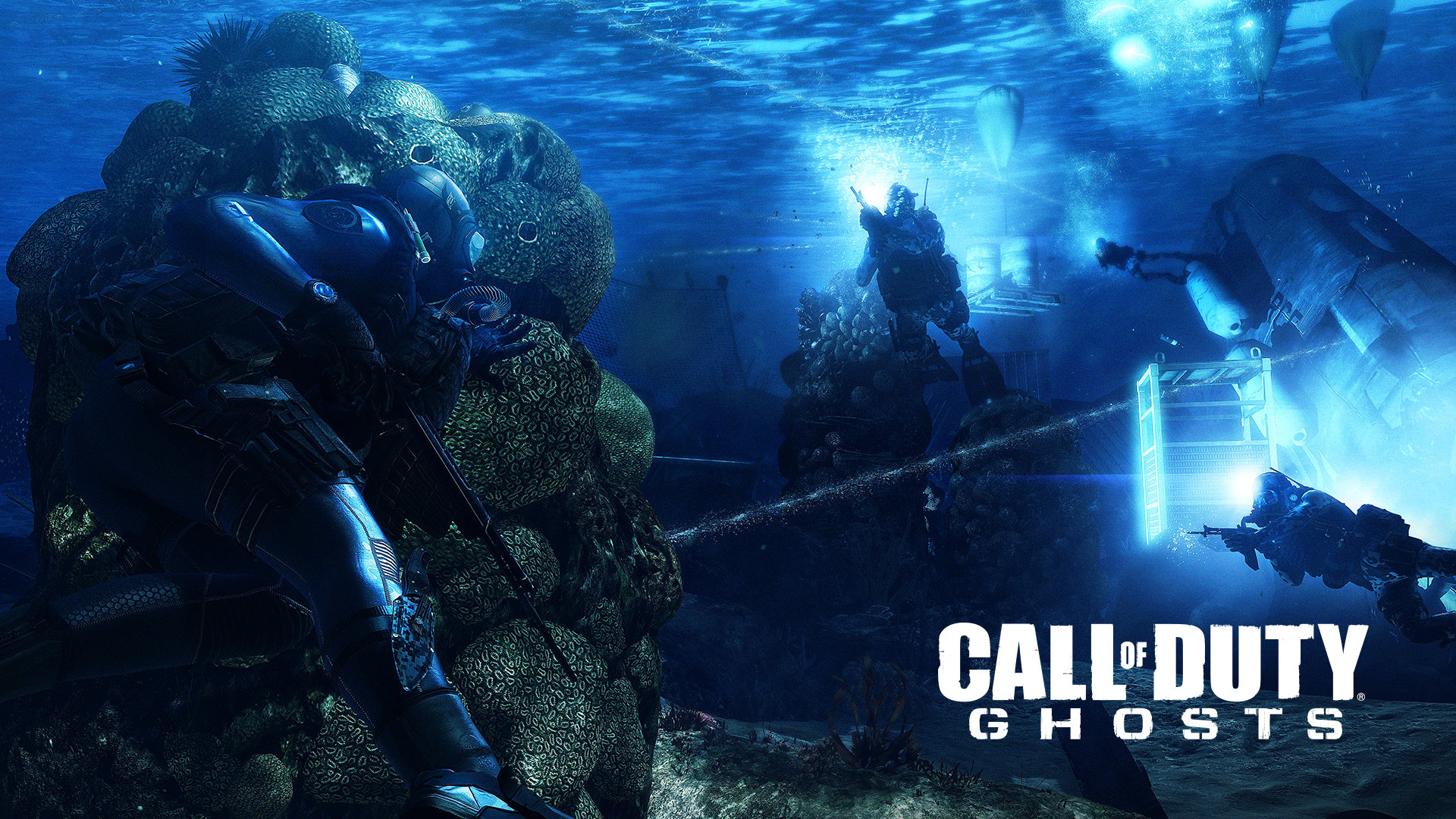 Call Of Duty Ghosts Wallpaper - Call Of Duty Ghosts Scuba - HD Wallpaper 
