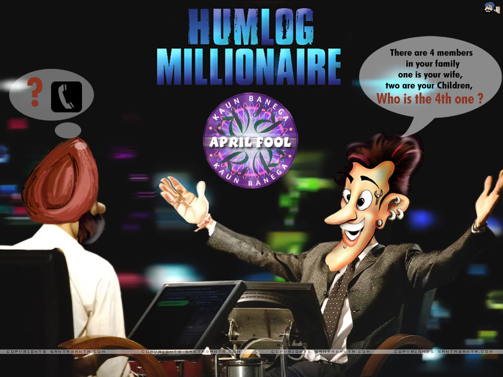 April Fool Fun Jokes Wallpaper - Slum Dog Millionaire Who Wants - HD Wallpaper 