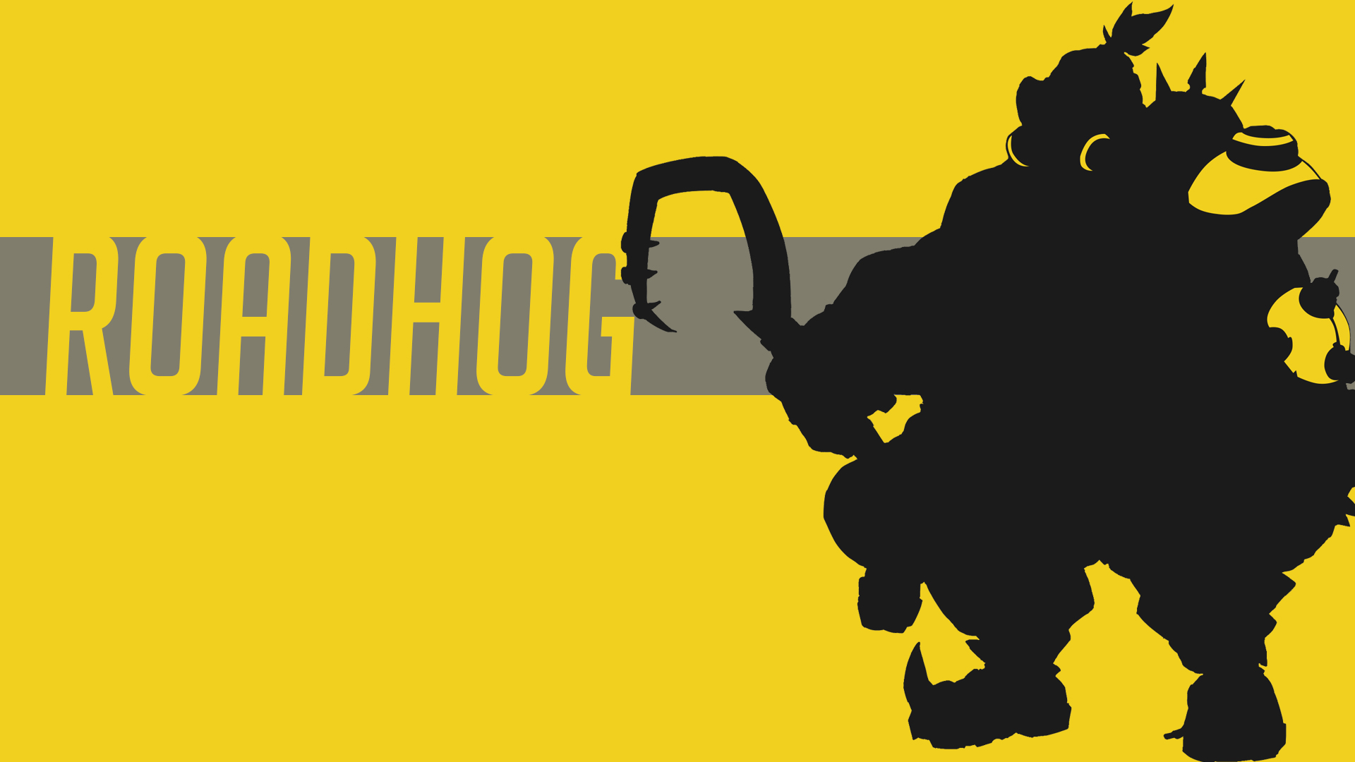 Overwatch Minimalist Wallpaper Roadhog - HD Wallpaper 