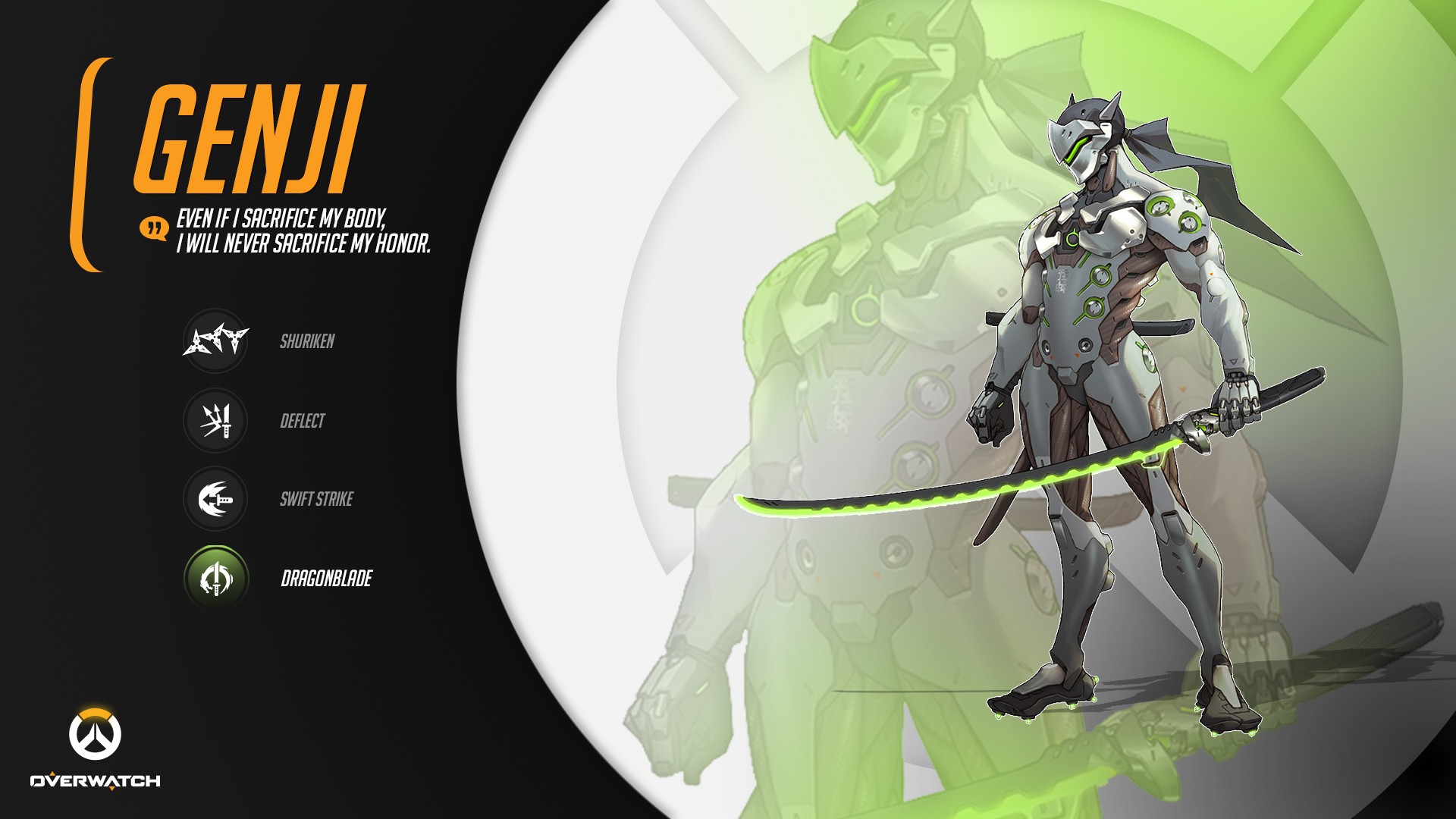 Genji Overwatch Katana - HD Wallpaper 