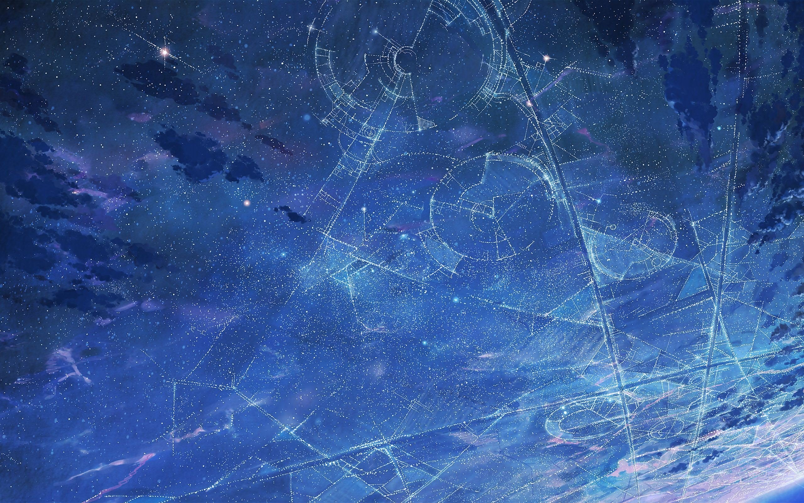 Drawn Star Constellation Wallpaper - HD Wallpaper 