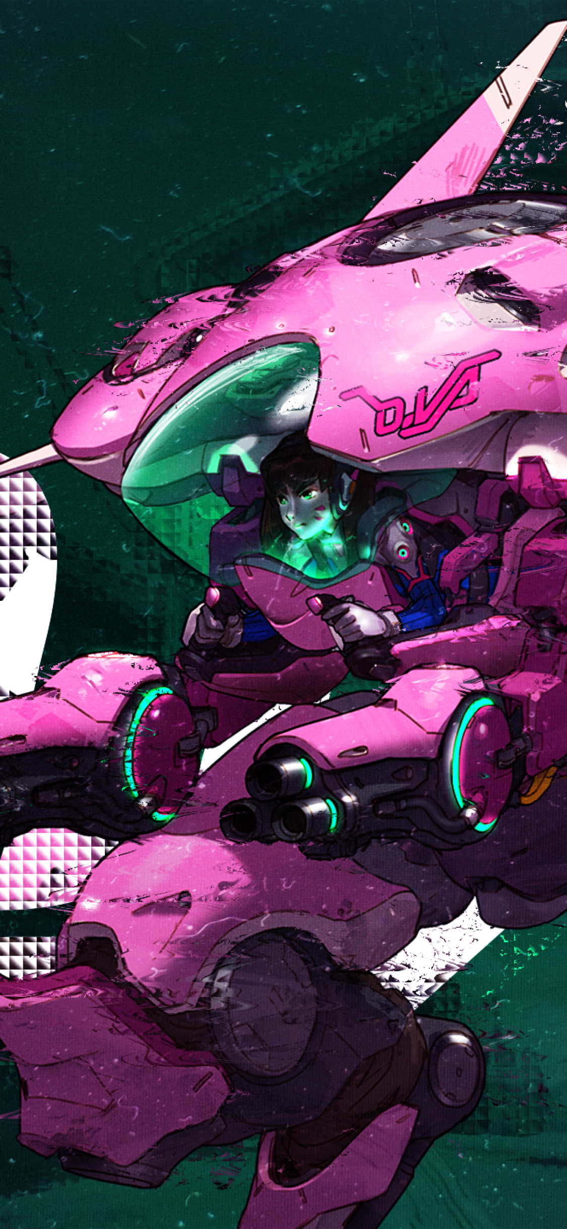 Va, Robot, Artwork - Overwatch D Va Iphone - HD Wallpaper 