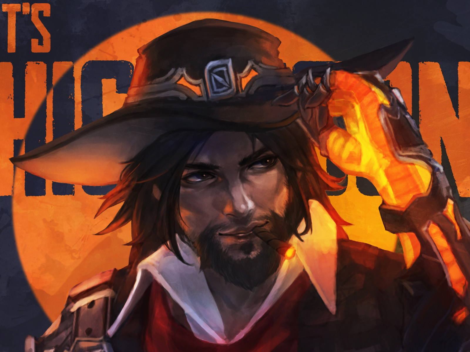 Mccree, Overwatch, Online Game, Wallpaper - Fan Art Mccree Van Helsing - HD Wallpaper 