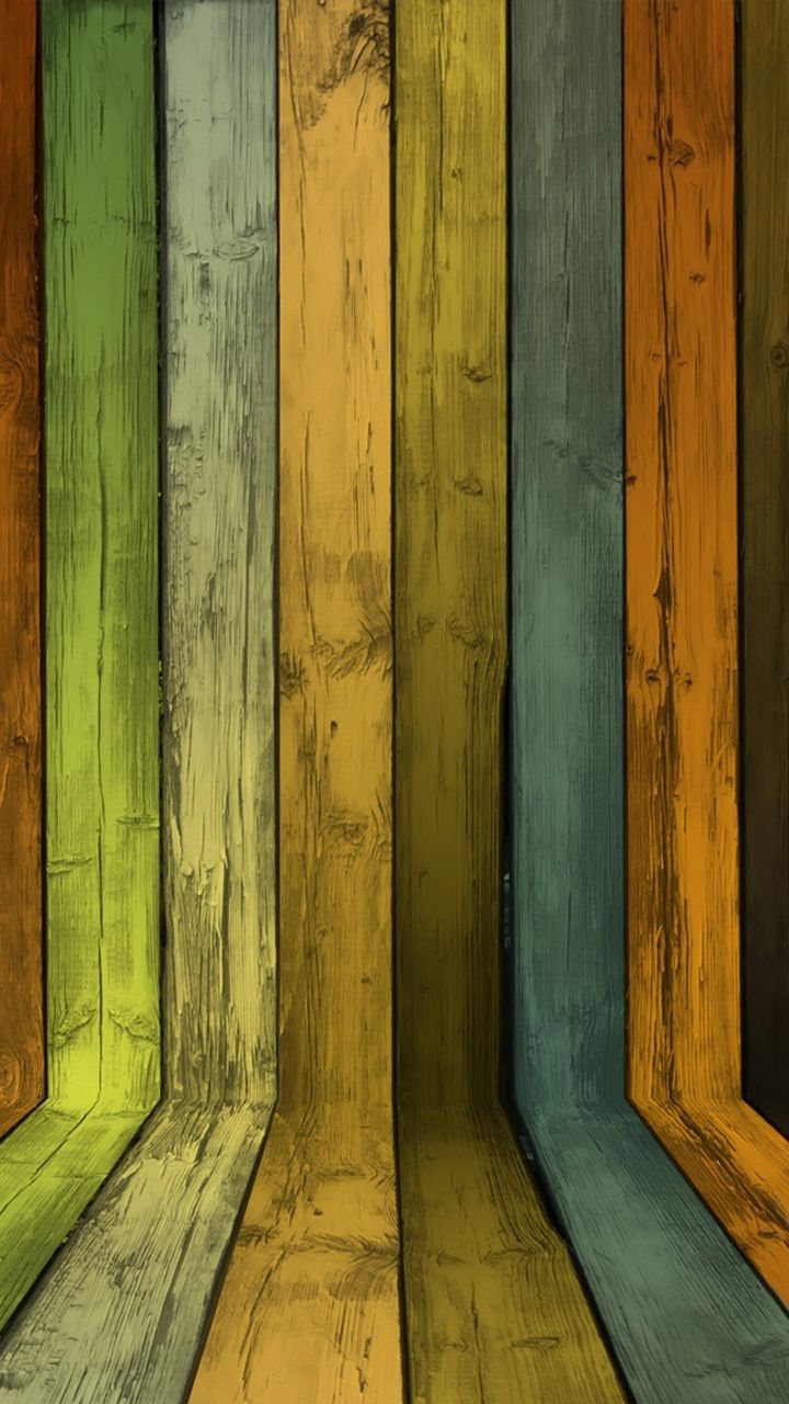 Preview Wood Textured Wallpaper By Dilip Bernier - Colourful Wooden -  720x1280 Wallpaper 