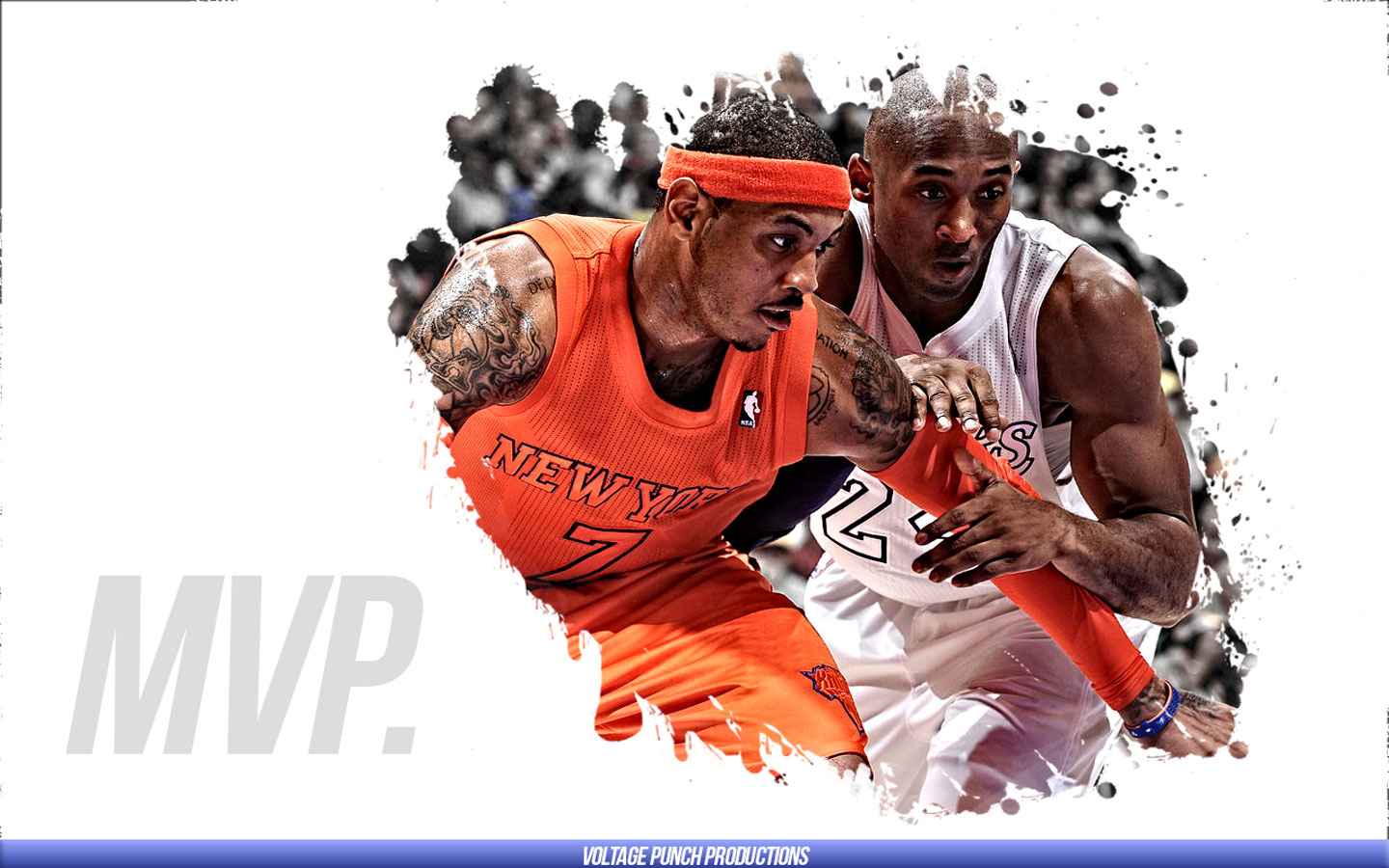 Carmelo Anthony Wallpaper - Carmelo Anthony And Kobe Bryant - HD Wallpaper 