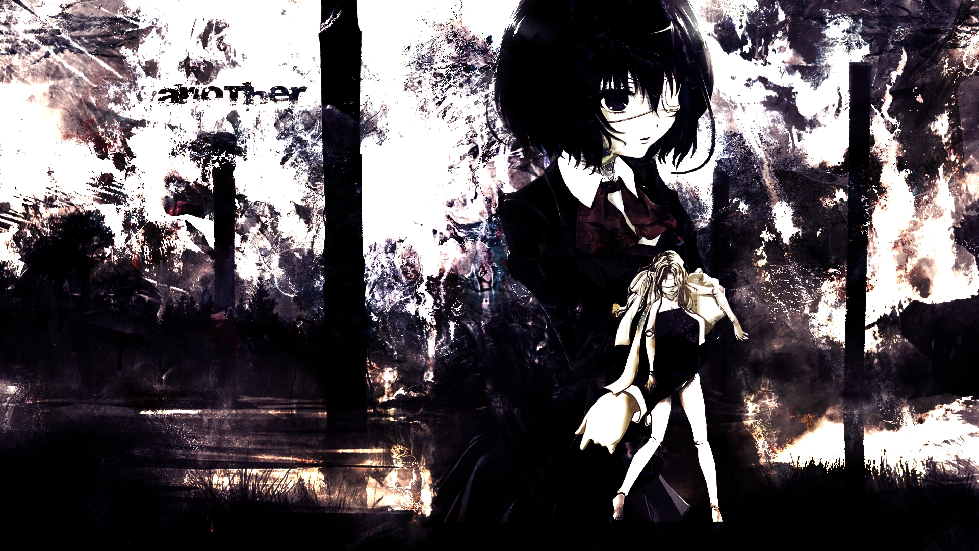 Mei Misaki From Another Wallpaper - Anime Wallpaper Another - HD Wallpaper 
