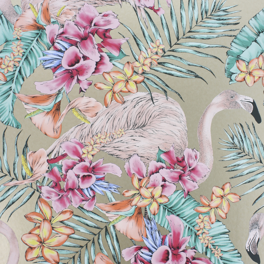 Osborne Little Wallpaper Flamingo Club - Cubana Matthew Williamson - HD Wallpaper 