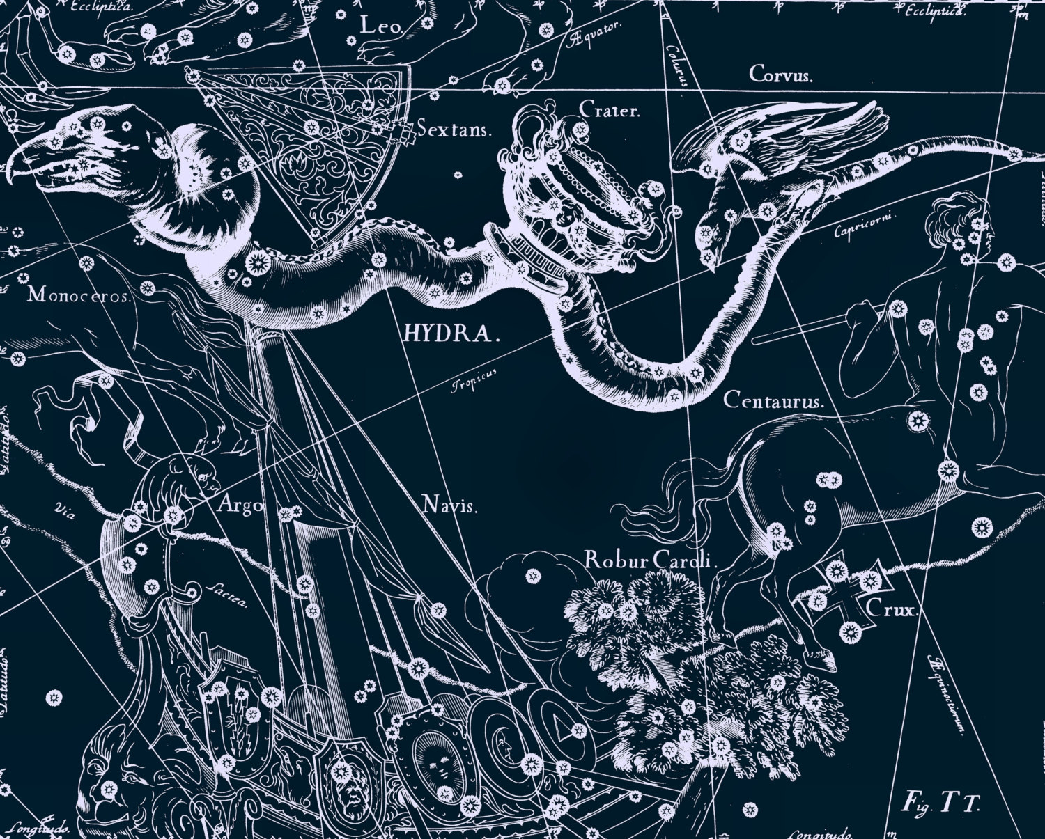Map Of Astrological Constellations - HD Wallpaper 