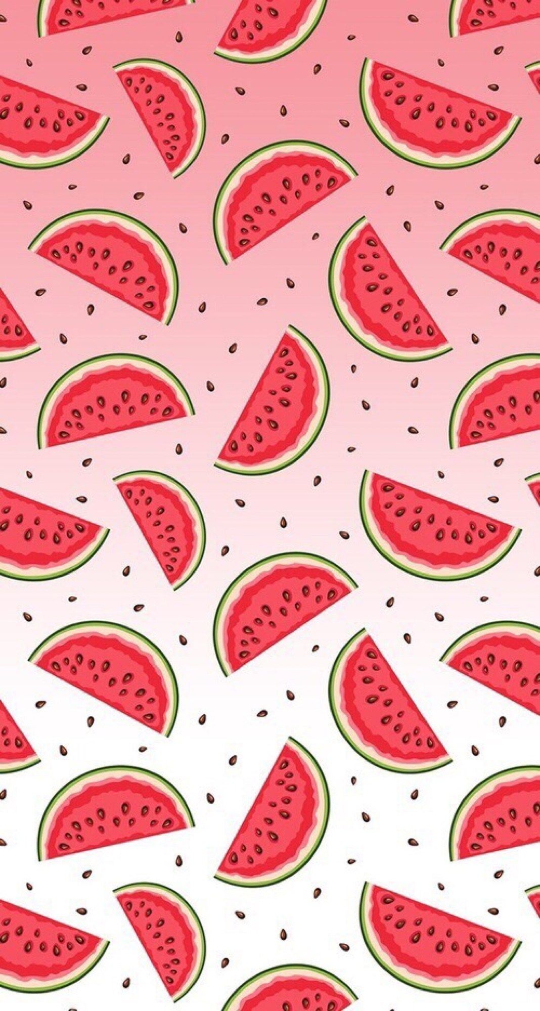 Cute Cartoon Watermelon Background - HD Wallpaper 