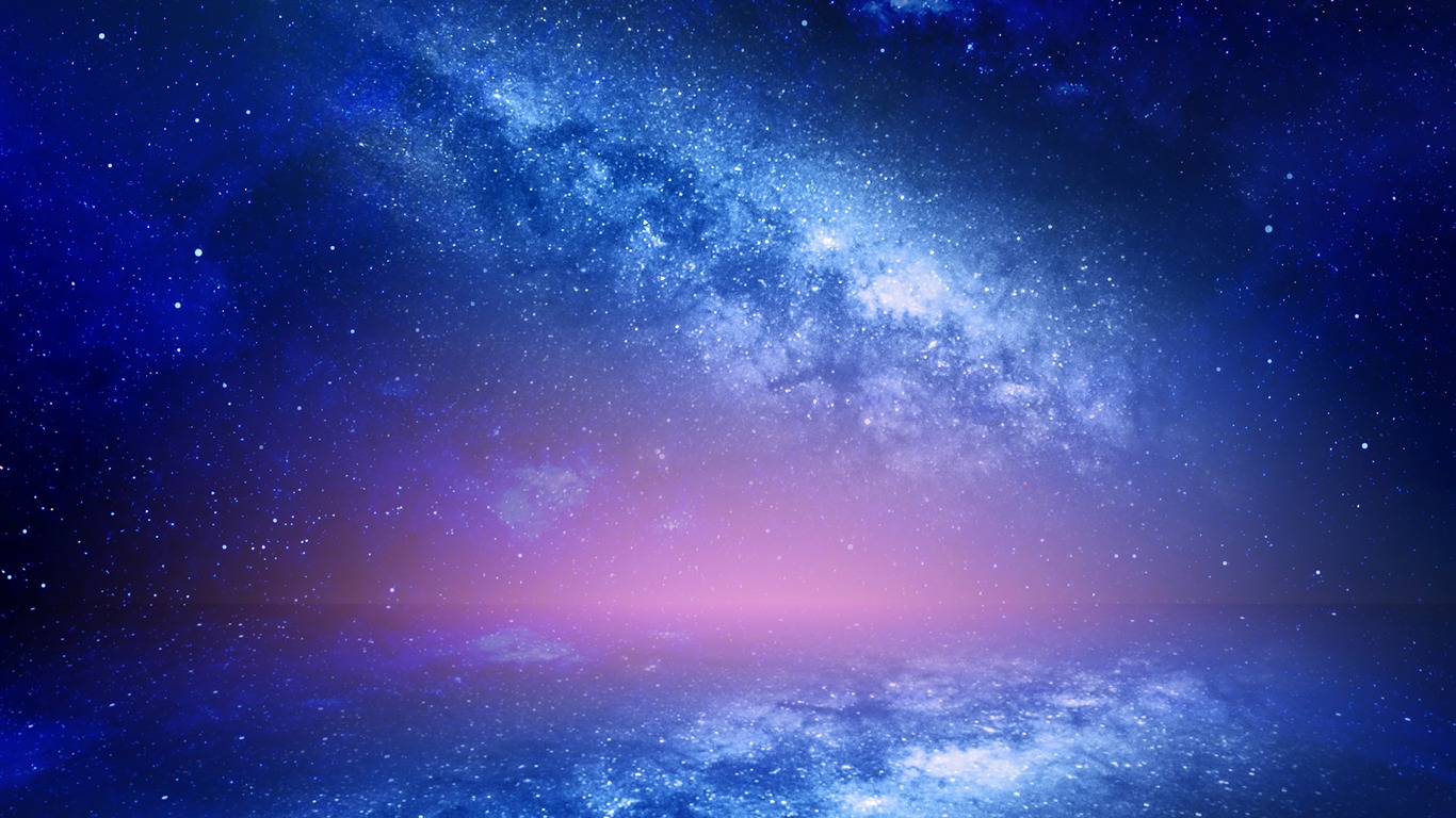 Blue Galaxy 2018 Nebula Universe Space2018 - Wallpaper - HD Wallpaper 