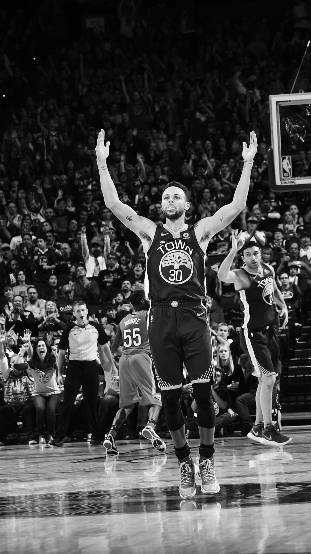 Stephen Curry Black And White - HD Wallpaper 