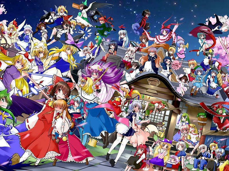 Touhou Project Wallpaper - All Touhou Project Characters - HD Wallpaper 