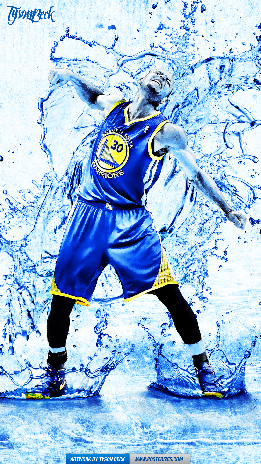 Stephen Curry Splash - Stephen Curry Wallpaper Water - HD Wallpaper 