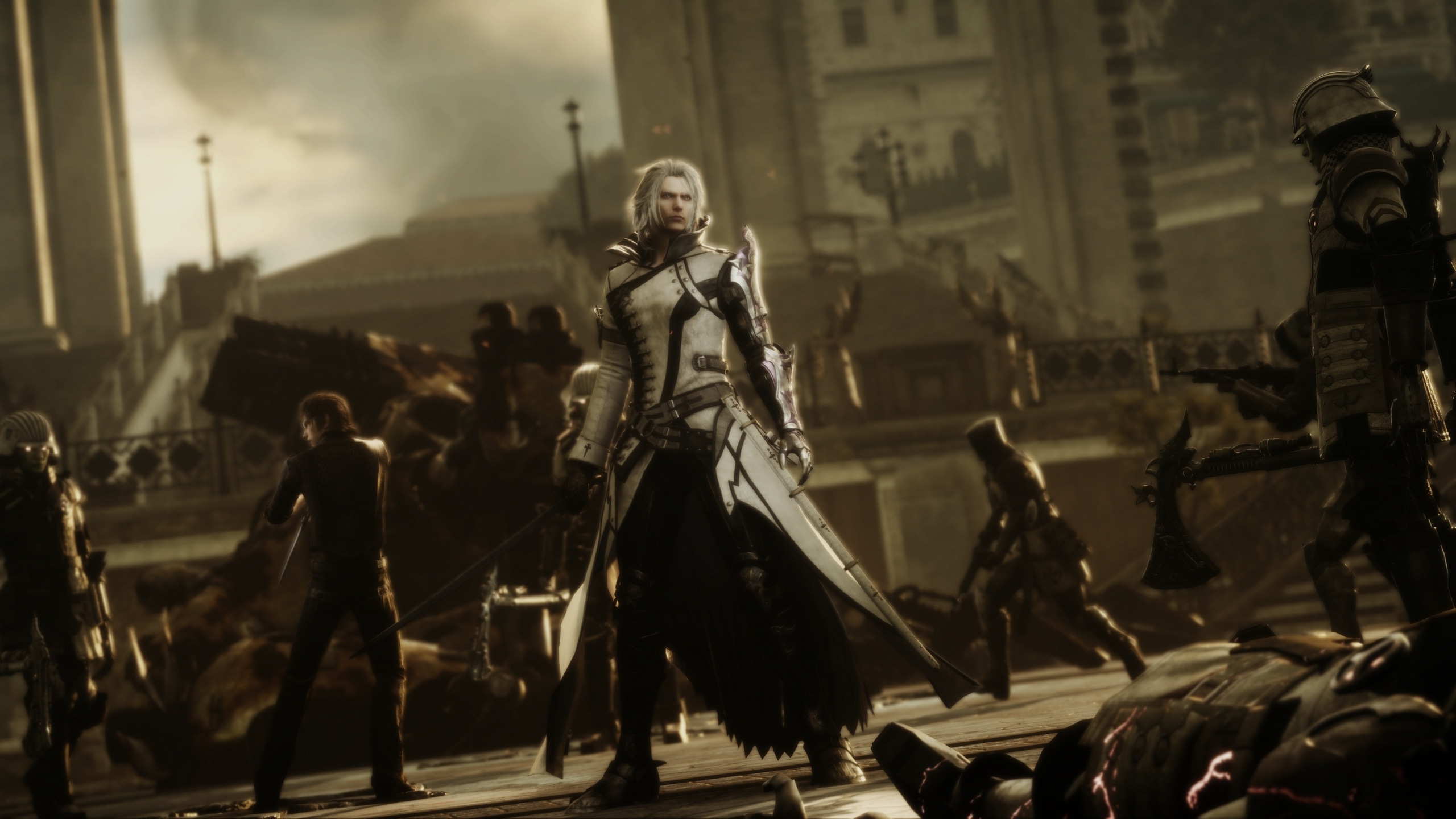 Final Fantasy Xv Video Game Wallpaper Final Fantasy Xv Wallpapers Iphone 7 2560x1440 Wallpaper Teahub Io