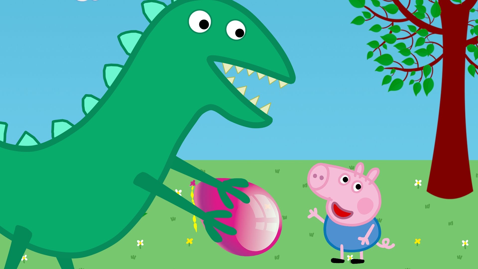Peppa Pig New Episodes 2016 * George Crying - Dinosaur From Peppa Pig - HD Wallpaper 